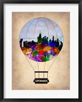 Framed Copenhagen Air Balloon