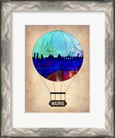 Framed Madrid Air Balloon