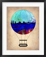 Framed Madrid Air Balloon