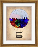 Framed Melbourne Air Balloon