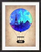 Framed Paris Air Balloon