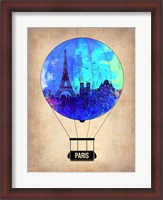 Framed Paris Air Balloon