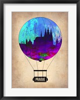 Framed Prague Air Balloon