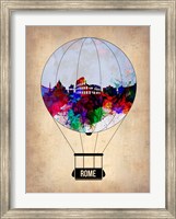 Framed Rome Air Balloon