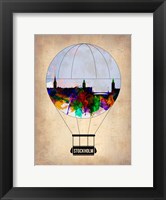 Framed Stockholm Air Balloon