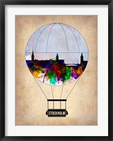 Framed Stockholm Air Balloon