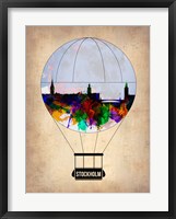 Framed Stockholm Air Balloon