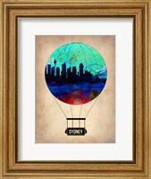 Framed Sydney Air Balloon