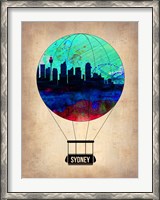 Framed Sydney Air Balloon