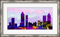 Framed Atlanta City Skyline