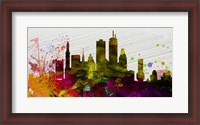 Framed Boston City Skyline