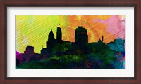 Framed Cincinnati City Skyline