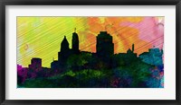 Framed Cincinnati City Skyline