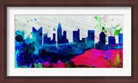 Framed Columbus City Skyline