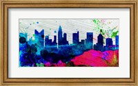 Framed Columbus City Skyline