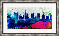 Framed Columbus City Skyline