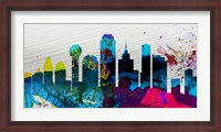 Framed Dallas City Skyline