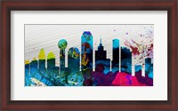 Framed Dallas City Skyline
