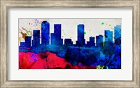 Framed Denver City Skyline