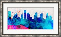 Framed Houston City Skyline