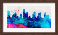 Framed Houston City Skyline