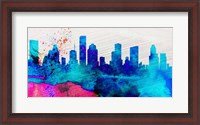 Framed Houston City Skyline