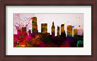 Framed Miami City Skyline