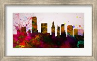 Framed Miami City Skyline