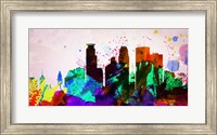 Framed Minneapolis City Skyline