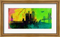 Framed San Francisco City Skyline