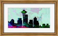 Framed Seattle City Skyline