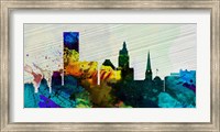 Framed Providence City Skyline