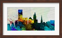 Framed Providence City Skyline