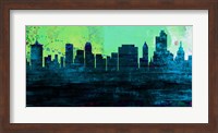 Framed Tulsa City Skyline