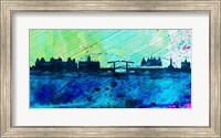 Framed Amsterdam City Skyline