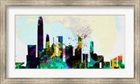 Framed Hong Kong City Skyline