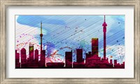 Framed Johannesburg City Skyline