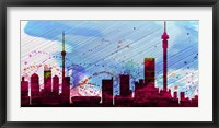 Framed Johannesburg City Skyline