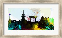 Framed Kyoto City Skyline