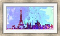 Framed Paris City Skyline