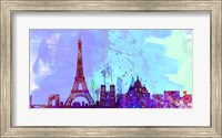 Framed Paris City Skyline