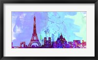 Framed Paris City Skyline