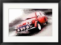 Framed 1963 Austin Mini Cooper