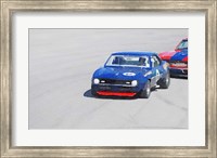 Framed Chevy Camaro on Race Track