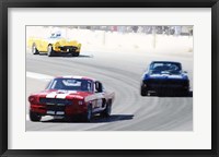 Framed Mustang and Corvette Racing