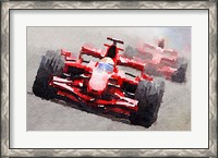 Framed Ferrari F1 Race