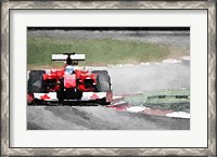 Framed Ferrari F1 on Track