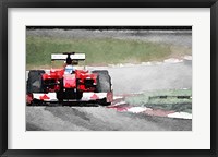 Framed Ferrari F1 on Track