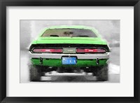 Framed Dodge Challenger Rear