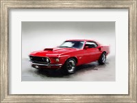 Framed 1969 Ford Mustang